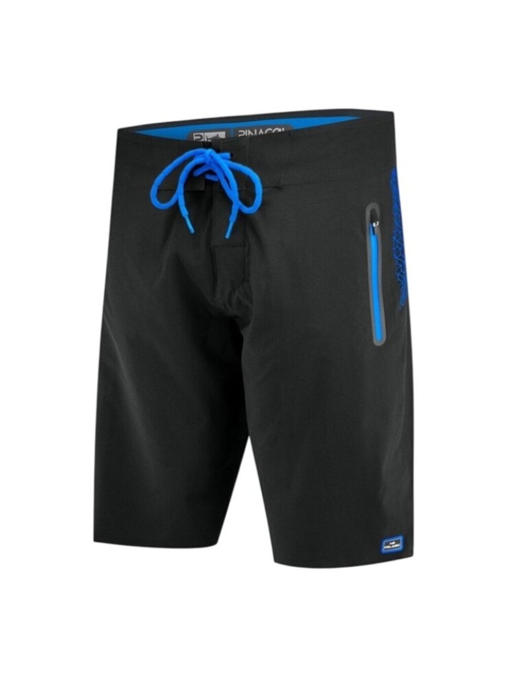 Pelagic Board Shorts Mens 30x11 Black Pinacol Elite Swim Trunks Zip Pockets Surf